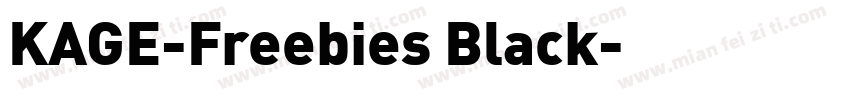 KAGE-Freebies Black字体转换